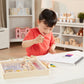 Melissa & Doug Stamp-a-Scene Stamp Pad: Fairy Garden - 20 Wooden Stamps, 5 Colored Pencils, and 2-Color Stamp Pad