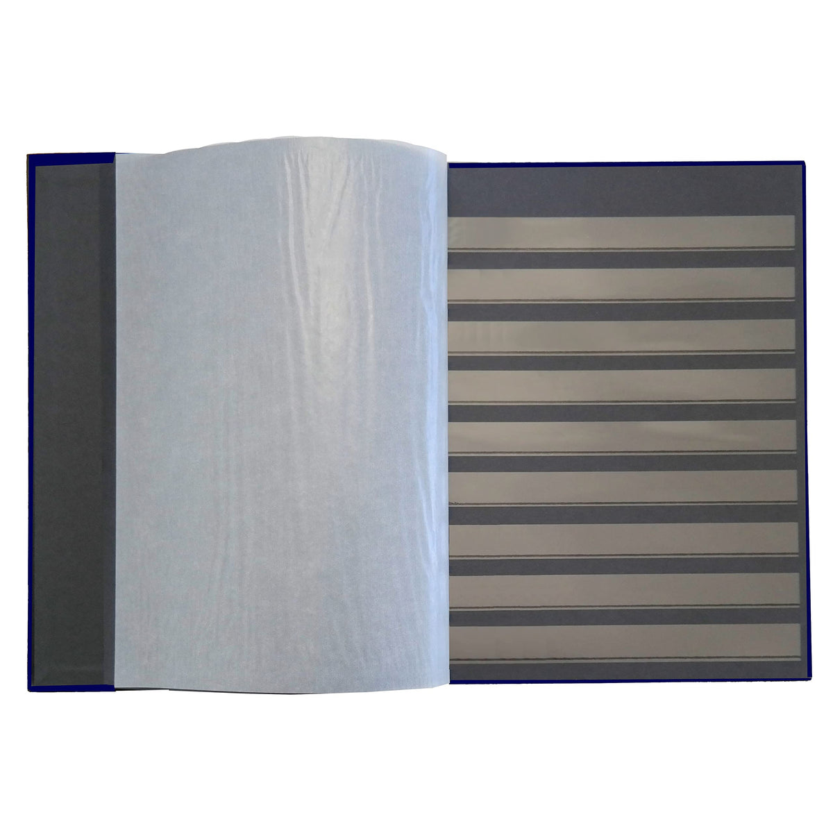 Supersafe Stamp Album Stockbook with 64 Black Pages and Glassine Interleaves Blue Cover B 4/32