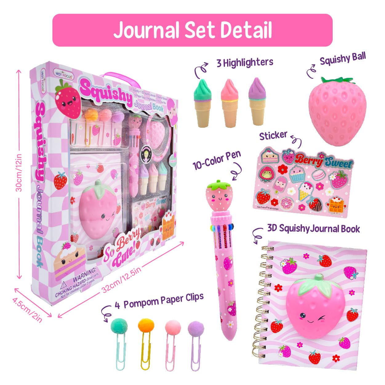 Hot Focus | Critter Creations Stationery & Craft Kit - Fun Activity Set with Stickers, Notepad, Pens & Accessories for Kids, Creative Arts & Crafts