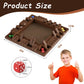 PRIMBARBER Shut The Box Game Wooden 1 2 3 4 Players Shut The Box Board Games with 8 Dice Math Addition and Pub Close The Box Game Wodden for Kids