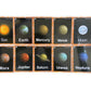 Set of Solar System Flash Cards for Toddlers(15Count)|Kids Learning Flashcard & Montessori Pocket Cards|Perfect for Pre-K Decor Background Wall