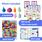 The Fidget Game SquishyLand in Rainbow Reef - Educational & Phonics Kindergarten Learning Activities for Children in Pre-K to 2nd Grade - Mochi