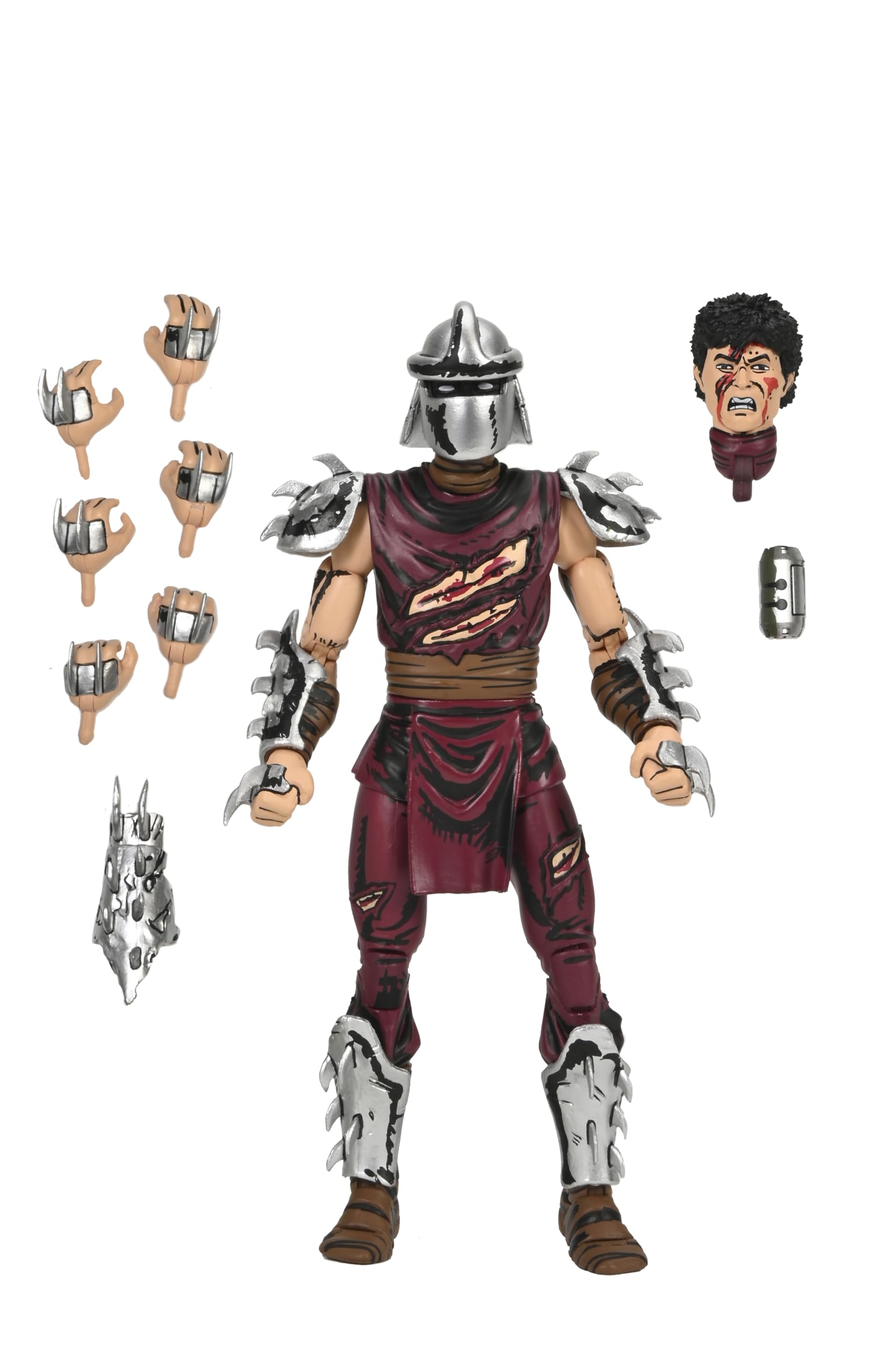 NECA Teenage Mutant Ninja Turtles Mirage Comics Battle Damaged Shredder 7" Scale Action Figure