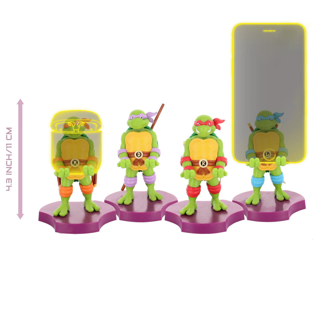 Exquisite Gaming TMNT Raphael Holdems Phone Holder & Cable Guy