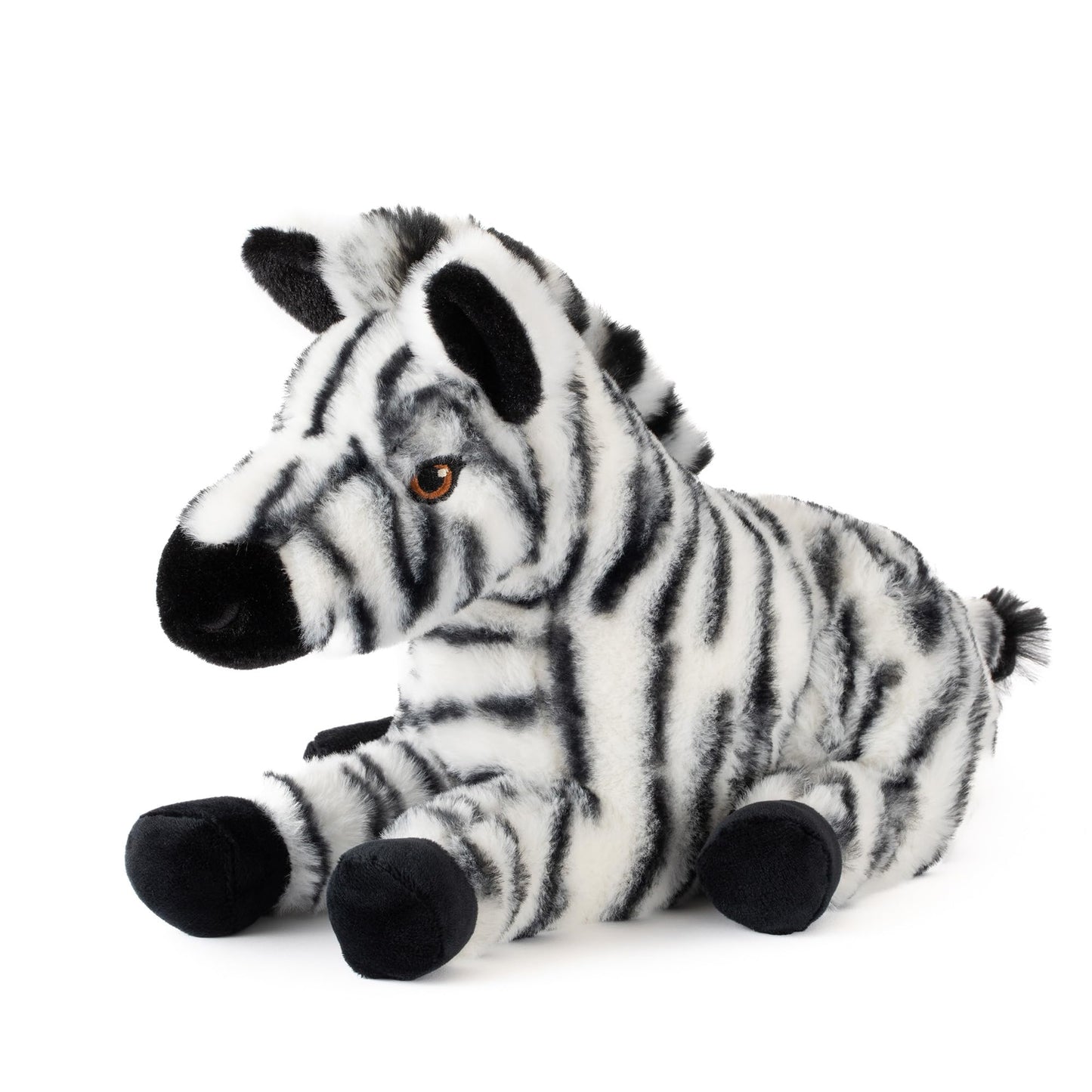 The Petting Zoo Zebra Stuffed Animal Plushie, Gifts for Kids, Earth Keeperz Wildlife Animals, Zoologee Zebra Plush Toy, 12 inches