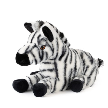The Petting Zoo Zebra Stuffed Animal Plushie, Gifts for Kids, Earth Keeperz Wildlife Animals, Zoologee Zebra Plush Toy, 12 inches