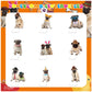 9 PCS Pug Honeycomb Centerpieces Table Decorations Pug Table Centerpieces for Pug Dog Party Supplies Birthday Party Decorations