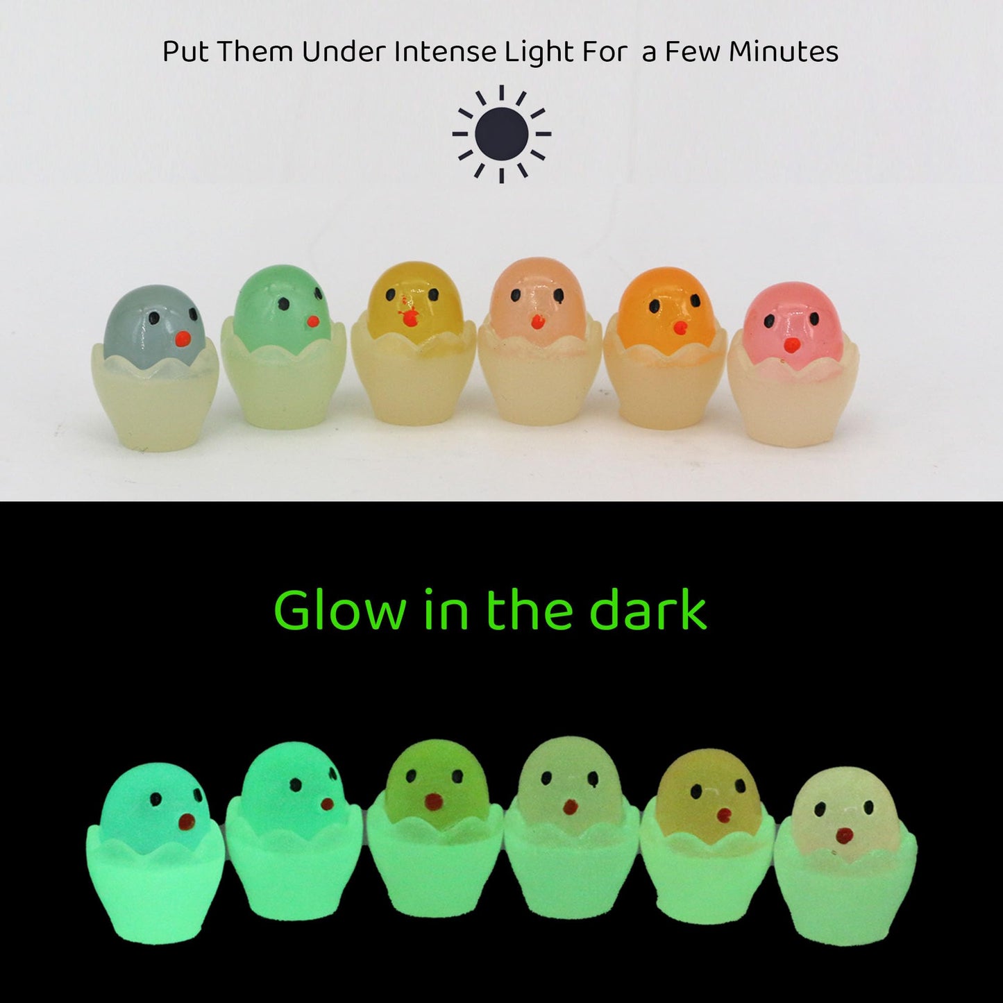 Qingo Fairy Garden Accessories Tree Elves Glow in Dark Garden Alien Decor Miniatures Luminous Ghost kit for Micro Landscape Garden Decoration Patio