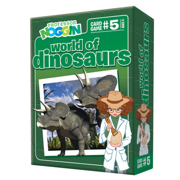 Outset Media Professor Noggin's World of Dinosaurs Trivia Card Game - an Educational Trivia Based Card Game for Kids - Trivia, True or False,
