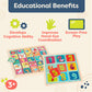 B. toys Wooden Puzzles, Puzzle Pals Magnetic Alphabet and Numbers