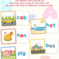 Wooden CVC Word Spelling Games, Montessori Educational Learning Toys Gifts