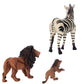 Class Collections Father Lion Baby Lion and Zebra Animal Figure 5 inch Children's Toy 3 Piece Playset