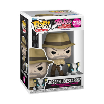Funko Pop! & Buddy: JoJo's Bizarre Adventure - Joseph Joestar with Iggy - Collectable Vinyl Figure - Gift Idea - Official Merchandise - Toys for Kids