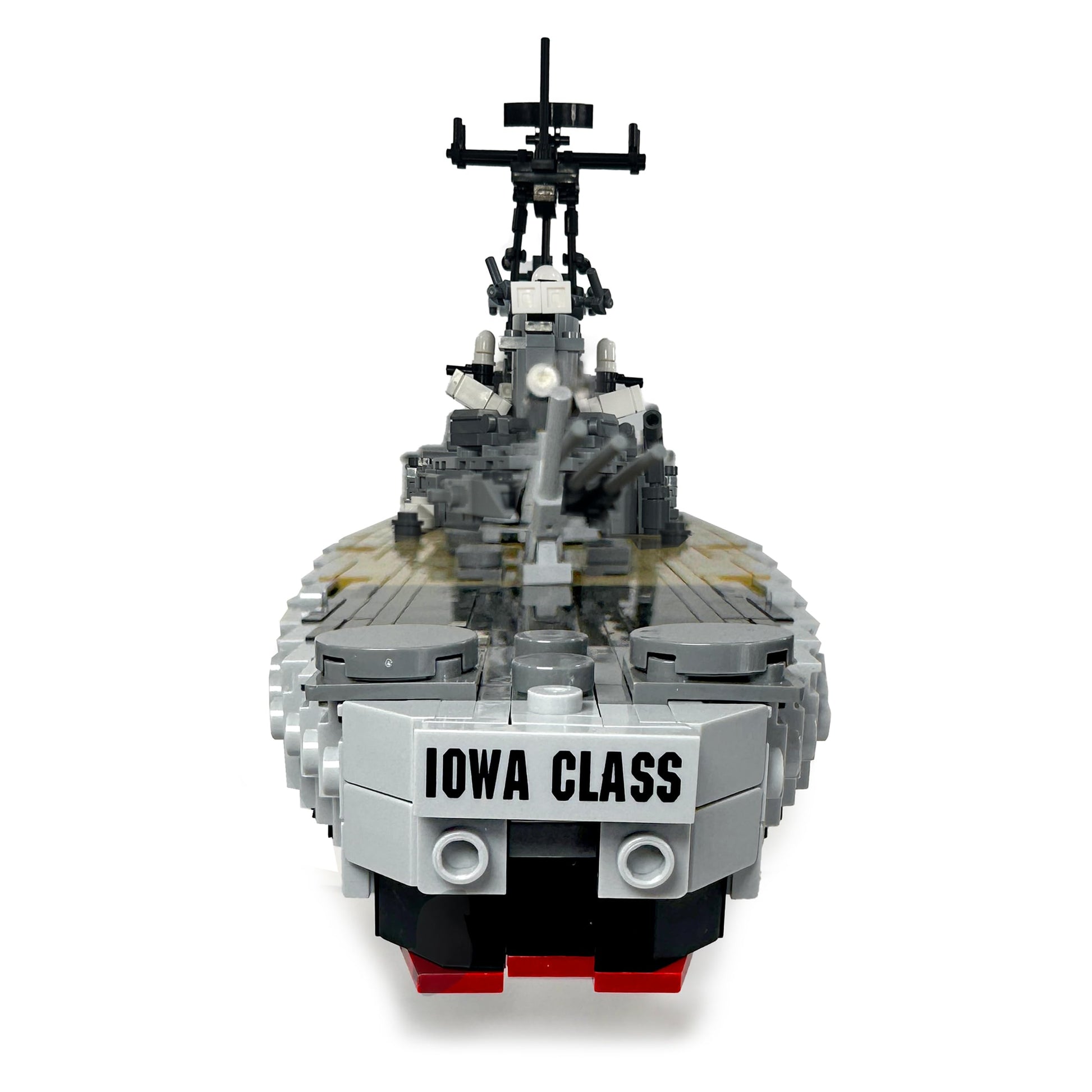 General Jim's Deluxe Edition USS Missouri Battleship Building Set - 2,631 Piece WW2 Iowa-Class Model w/Rotating Guns, Radar, Cruise Missiles, 3-Piece