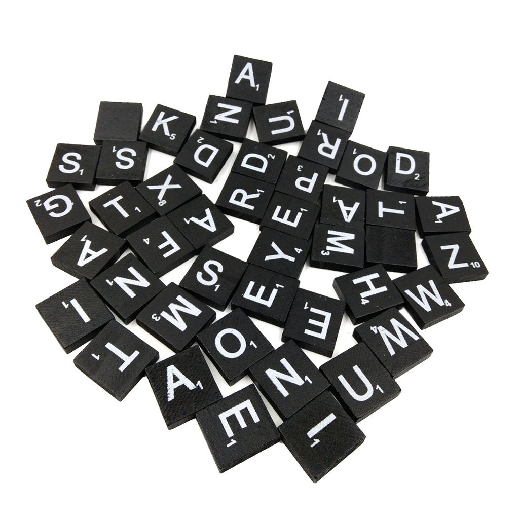 RWHXRWY 1000PCS Wooden Letter Tiles, A-Z Scrabble Letters for Crafts, Phonics, Spelling, Alphabet Tiles Crossword Game Replacement Pieces, Wall Decor