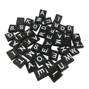 RWHXRWY 1000PCS Wooden Letter Tiles, A-Z Scrabble Letters for Crafts, Phonics, Spelling, Alphabet Tiles Crossword Game Replacement Pieces, Wall Decor