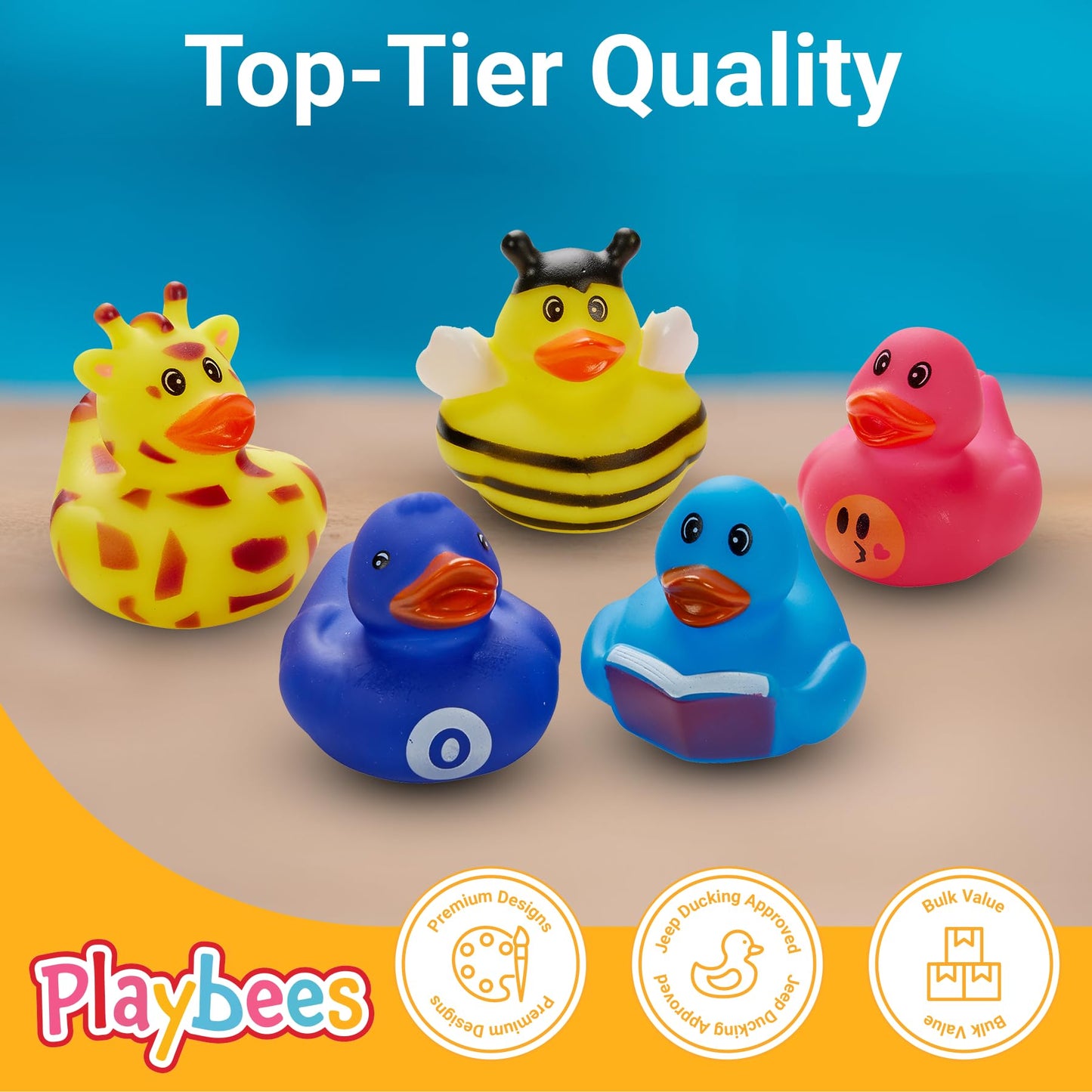 Assorted Rubber Ducks in Bulk Mini Rubber Duckies for Kids Baby Bath Shower Toys Funny Jeep Ducks for Jeep Ducking, Cruise Ship, Birthday Gifts