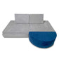 Mod Blox Half Circle Add-On for Soft Furniture Playset Modular Microsuede Foam Play Couch for Creative Kids (Light Gray)