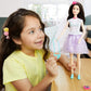 Barbie Princess Adventure Renee Doll (12-inch Brunette) in Fashion and Accessories, with Smart Phone, Purse, Travel Mug and Tiara, Gift for 3 to 7