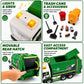 Tiny Force Garbage Truck Toy Set with 2 Action Figures, Dumpster, Trash Bin, Cleanup Accessories & Pretend Trash, Ages 4+