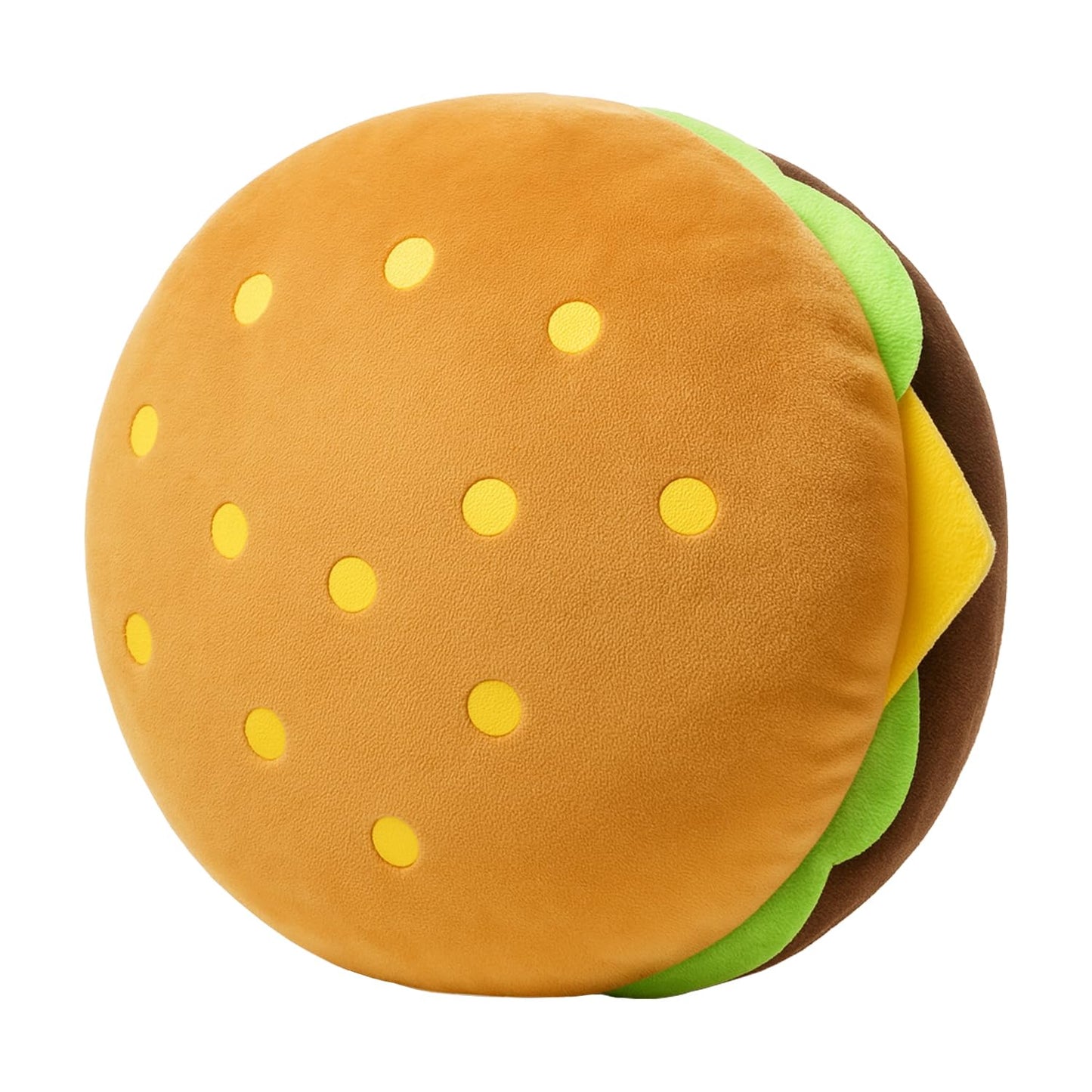 T play Burger Pillow Plush for Kids: Soft Stuffed Hamburger Throw - Skin-Friendly Cheeseburger Room Decor - Cute 3D Shaped Food Gifts 8-12 Yrs 18"