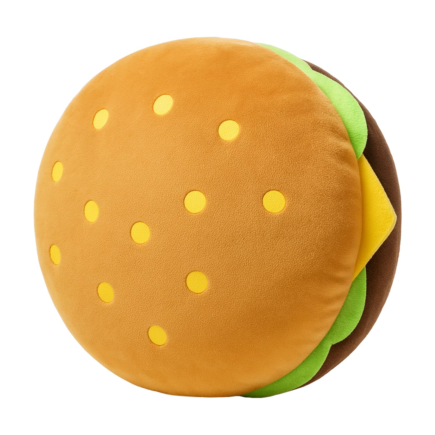 T play Burger Pillow Plush for Kids: Soft Stuffed Hamburger Throw - Skin-Friendly Cheeseburger Room Decor - Cute 3D Shaped Food Gifts 8-12 Yrs 18"