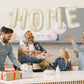 40 Inch Cream White HOME Balloon Banner - Large Ivory Alphabet Mylar Letter Balloons for Housewarming, New Home Party, Welcome Decorations, and Photo