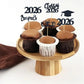 30 PCS Graduation Cupcake Toppers 2026 Diploma Grad Cap Cake Toppers Food Picks for Party Supplies and Graduation Party Favors 5 Styles
