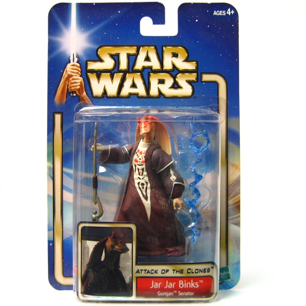 Star Wars Saga Collection Jar Jar Binks Gungan Senator "Attack of the Clones" Figure No 24