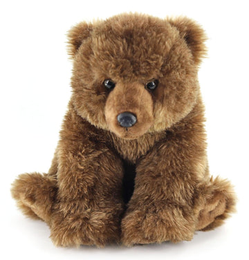 The Petting Zoo Grizzly Bear Stuffed Animal Plushie, Gifts for Kids, Wild Onez Animals, Bear Plush Toy, 12 inches