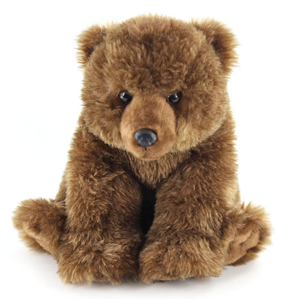 The Petting Zoo Grizzly Bear Stuffed Animal Plushie, Gifts for Kids, Wild Onez Animals, Bear Plush Toy, 12 inches