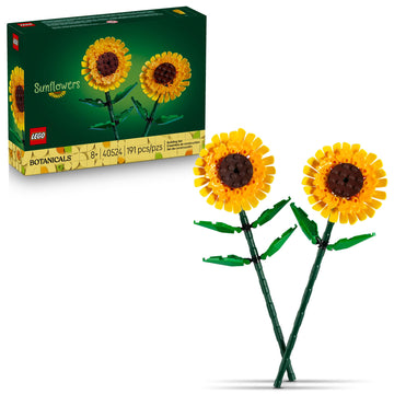 LEGO Sunflowers Building Toy for Kids, Girls and Boys Ages 8+ - Artificial Sunflowers for Home Decor and Display - Birthday Gift Idea for Lovers