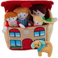 Snuggle Stuffs Happy Family Soft Figure Doll Set with House | Cute Plush Toys for Girls & Boys, Toddlers 1-3