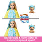 Barbie Cutie Reveal Doll & Accessories with Animal Costume & 10 Surprises Including Color Change, Teddy Bear as Dolphin in Costume-Themed Series