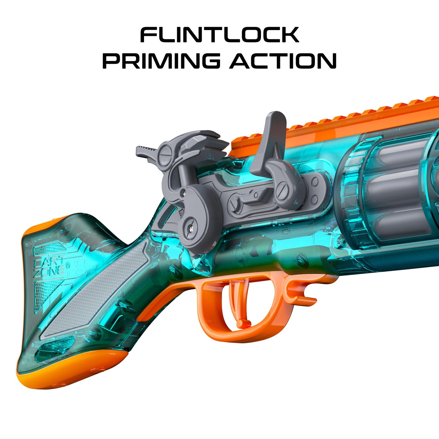 Dart Zone Retroshot Renegade Blaster with Target and 18 Suction Darts