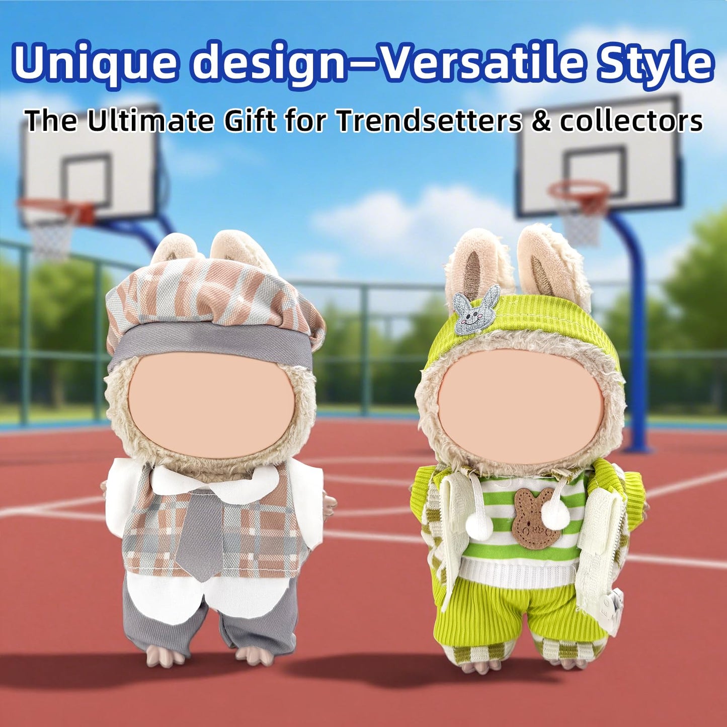 4 Pack-17cm Doll Clothes Set(NO Doll and Shoes) ,Premium Outfit for 15cm/17cm Dolls Accessories Suit,Stylish Adorable Clothes Accessories,Cute Clothes