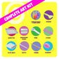 Dan&Darci Glow in The Dark Marble Paint Kit for Kids - Water Marbling Painting Art Set for Boys & Girls Ages 6, 7, 8, 9, 10, 11, 12 Year Old - Kid