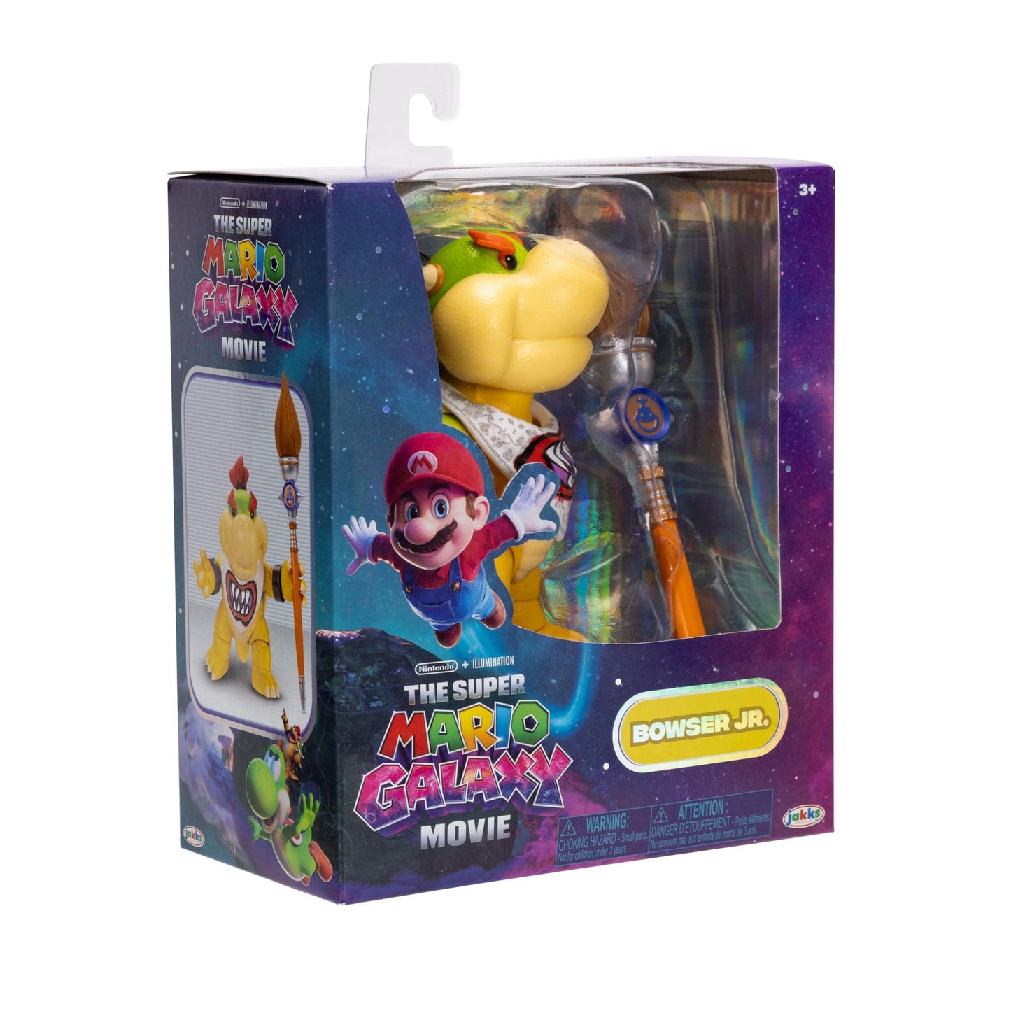 The Super Mario Galaxy Movie 5” Action Figures Series 1 - Bowser Jr. Figure with Paint Brush Accessory - Premium Details and 17 Points of Articulation