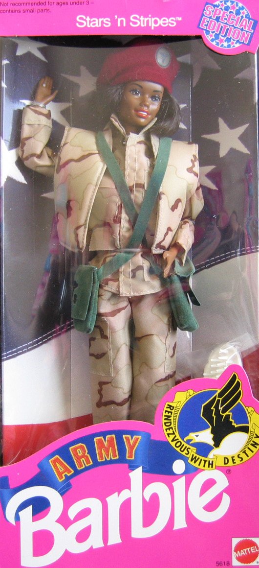 Stars N Stripes Army Barbie African American
