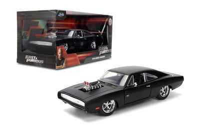 Jada Fast & Furious 1:24 Dom's 1970 Dodge Charger R/T Die-cast Car, Toys for Kids and Adults