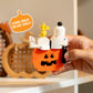 Brickcraft Peanuts Snoopy on Pumpkin Brick Building Set, 112 Pieces | DIY Halloween & Fall Block Kit Thanksgiving Jack-O’-Lantern Display, Collectible