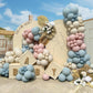 Gender Reveal Balloon Arch Kit 139Pcs Dusty Pink and Fog Blue Balloons White Sand Balloons for Boho Wedding Bride Anniversary Birthday Baby Shower