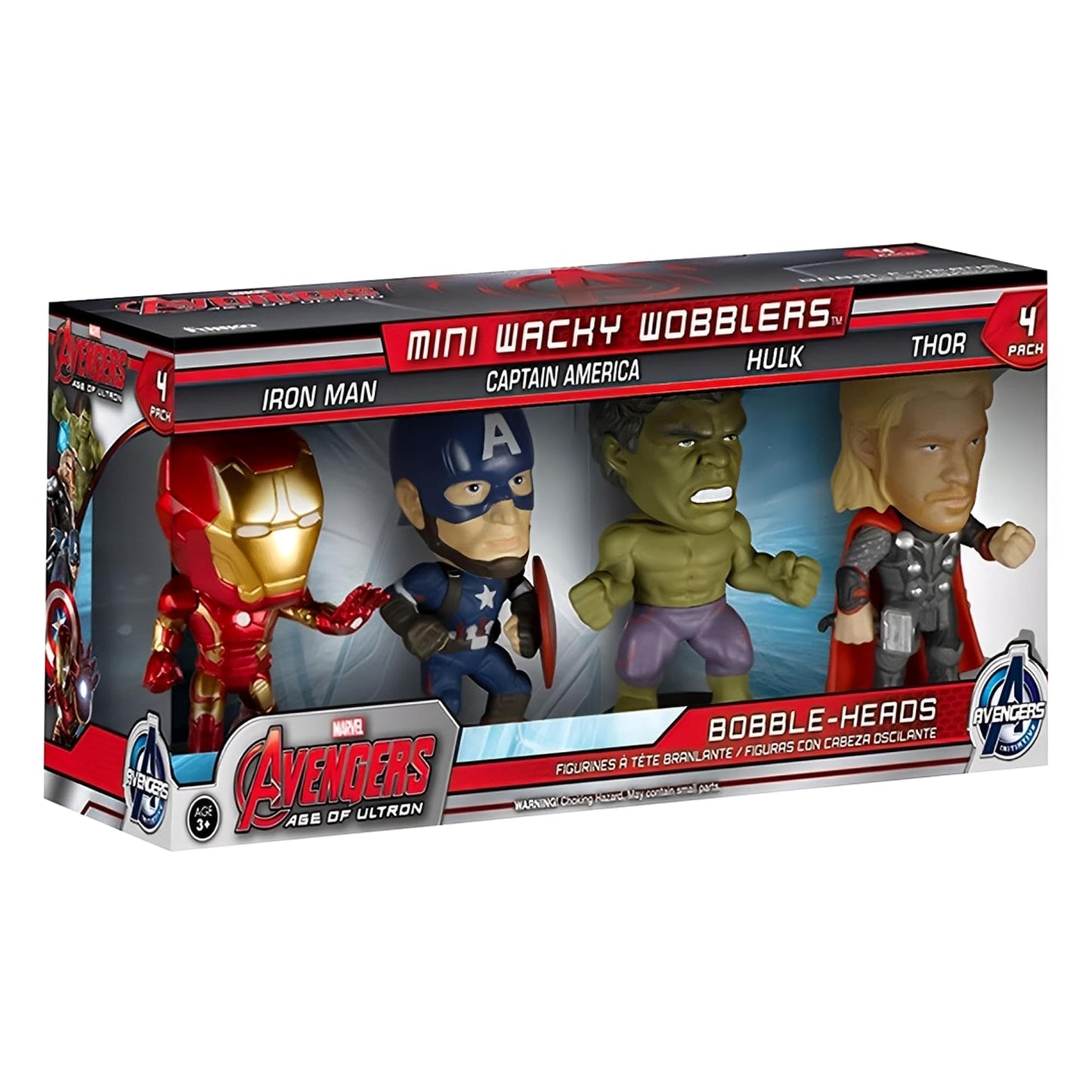 Funko Wacky Wobbler: Avengers 2 Mini Wobbler Action Figure (Pack of 4)