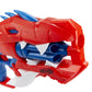 Nerf DinoSquad Raptor-Slash Blaster, 6-Dart Rotating Drum, Slam Fire, Velociraptor Dinosaur Design