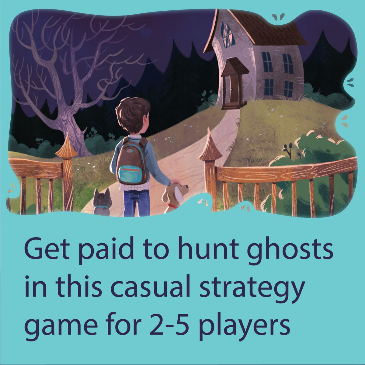 Mystic Manor | Competitive Strategic Ghost Hunting Game for 2-5 Players
