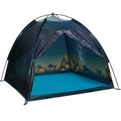 Mnagant Kids Play Tent-61”x61”x45”Imaginative Play Popup Tent Space World Tent for Kids Indoor/Outdoor Fun-Kids Galaxy Dome Tent Playhouse for Boys