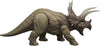 Mattel Jurassic World Wild Roar Triceratops Dinosaur Action Figure Toy, Roar Sounds & Attack & Lights, Scan Code for Digital Play