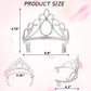 XiangGuanQianYing 12 Pieces Dress up Crowns Princess Crowns and Tiaras Dress up Costume Party Favor Accessories Silver Tiaras for Little Girls