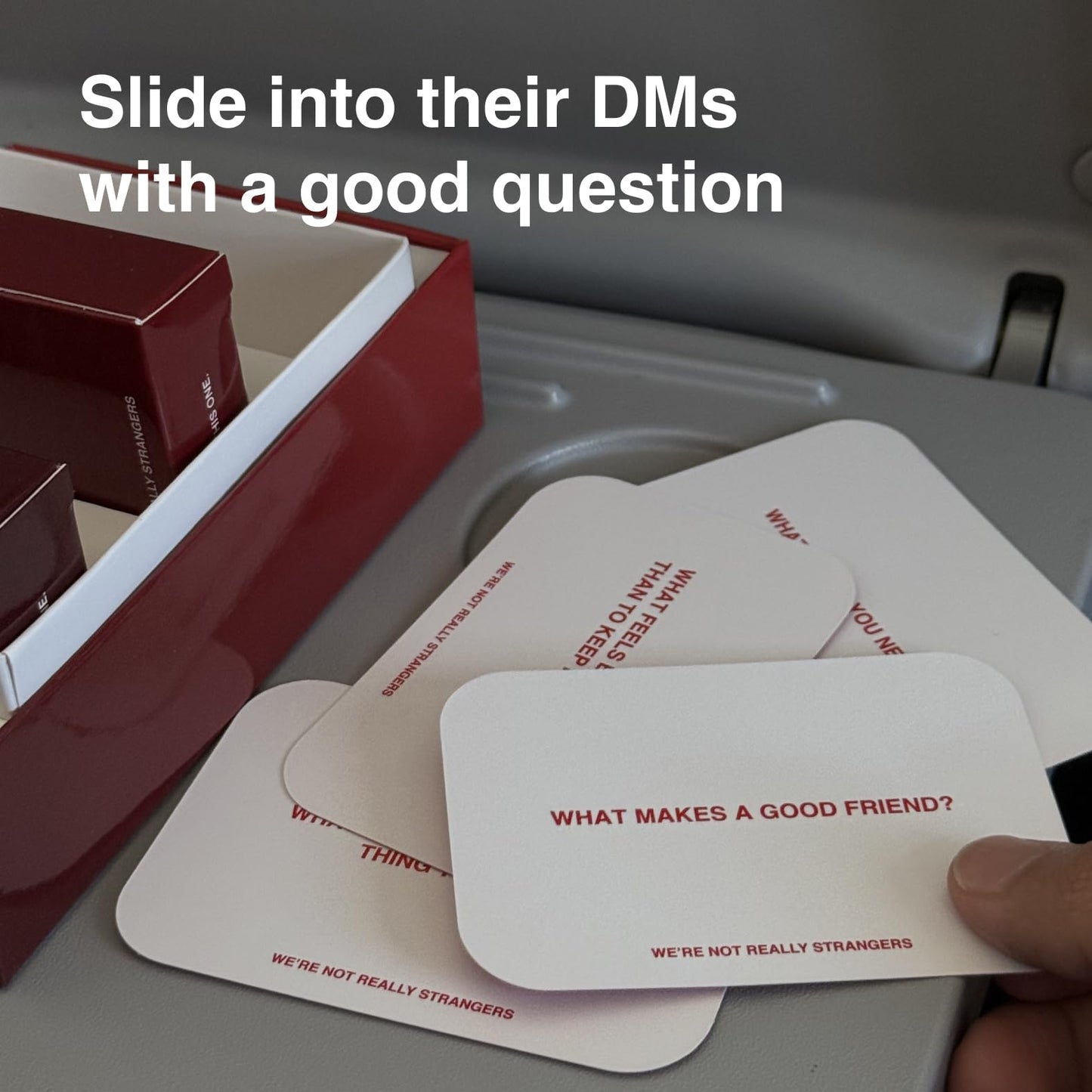 WE'RE NOT REALLY STRANGERS Dating Survival KIT Card Game 150 Conversation Starters - Get to Know You Game for Singles & Couples. Icebreaker Questions