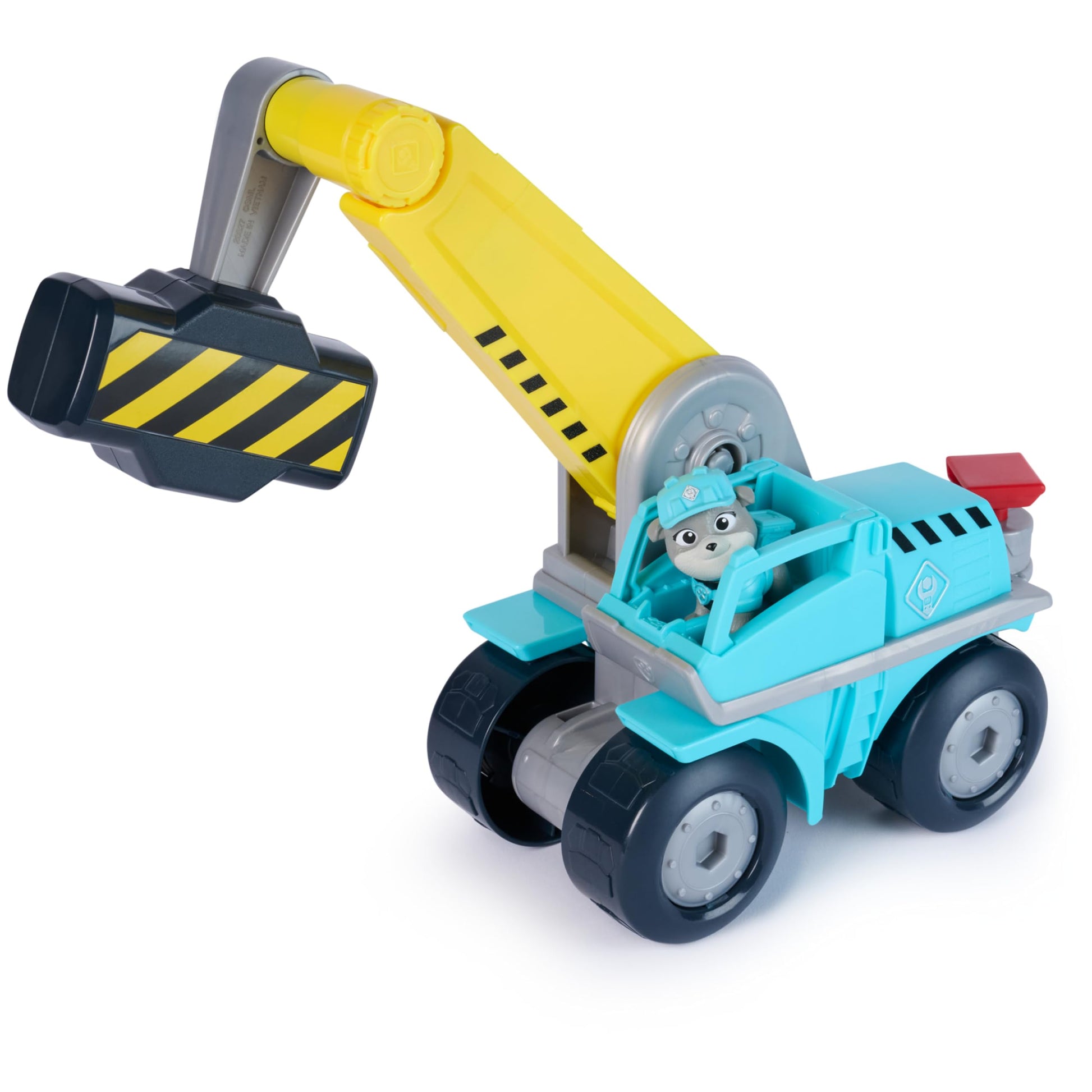 Rubble & Crew Motor Mega Hammer Vehicle, 10-Inch Construction Truck with Motor Action Figure, PAW Patrol Kids Toys for Boys & Girls Ages 3 and Up